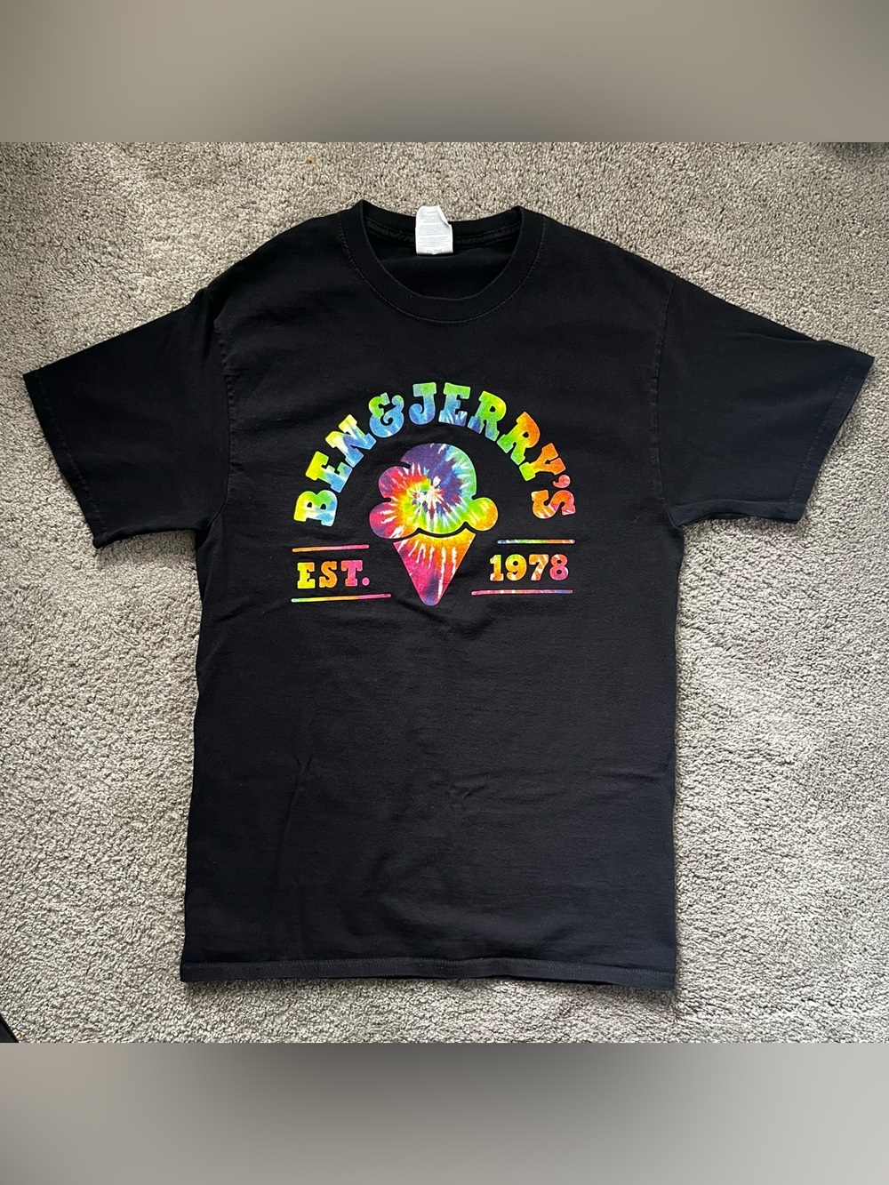 Black Tie-Dye - Ben & Jerry's Ice Cream - Size S